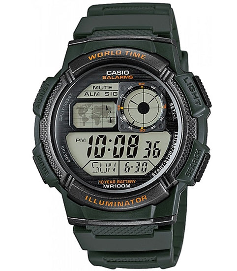 CASIO Mod. WORLD TIME ILLUMINATOR - 5 Alarms, 10 Year battery Uhren, Schmuck und Accessoires günstig online kaufen