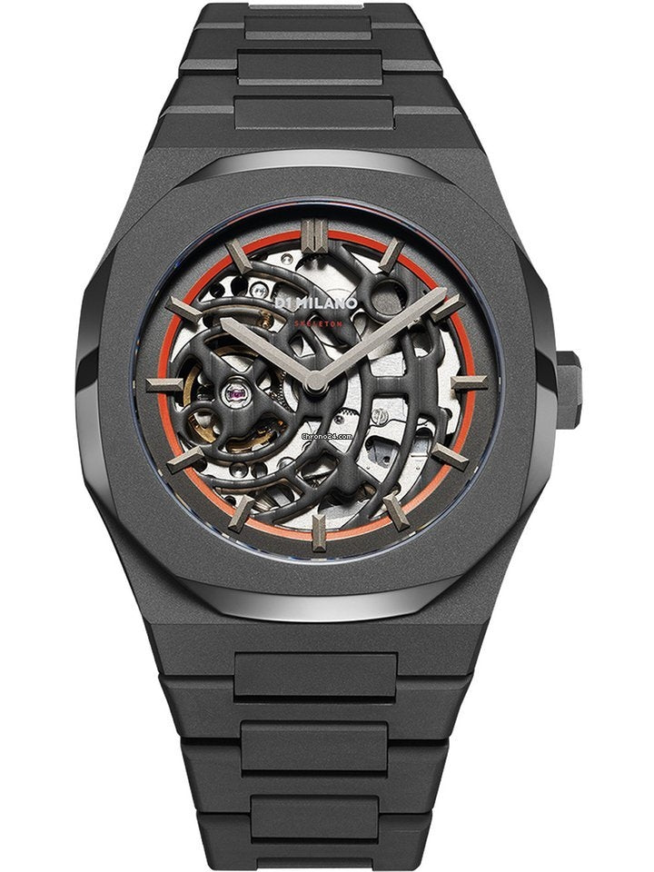 D1 MILANO SKELETON BRACELET Mod. SANDBLAST ORANGE AUTOMATIC Uhren, Schmuck und Accessoires günstig online kaufen