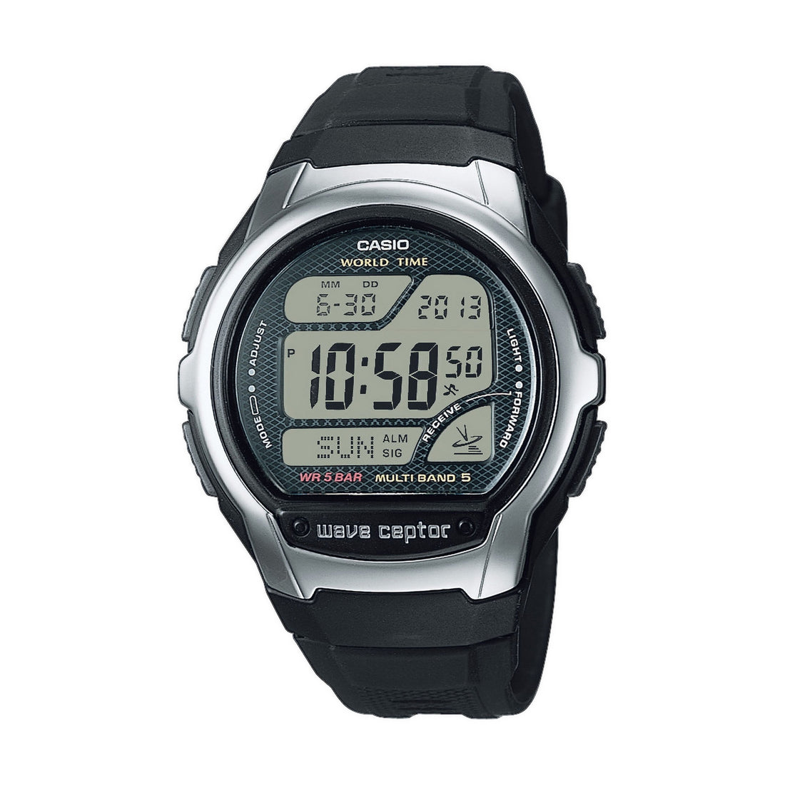 CASIO WAVE CEPTOR - WORLD TIME, RADIO CONTROLLED, Radio signal receiver (EU, USA, Japan) • Stop function Alarm Multi-language Uhren, Schmuck und Accessoires günstig online kaufen