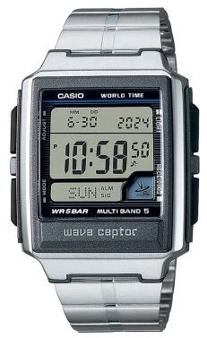 CASIO WAVE CEPTOR - WORLD TIME, RADIO CONTROLLED, Radio signal receiver (EU, USA, Japan) • Stop function Alarm Multi-language Uhren, Schmuck und Accessoires günstig online kaufen