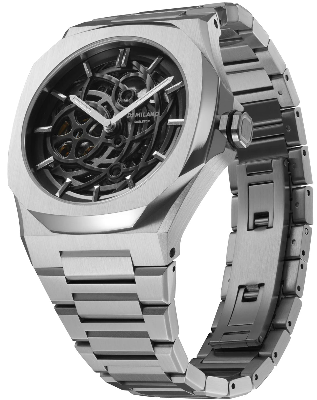 skeleton Uhr halbprofil